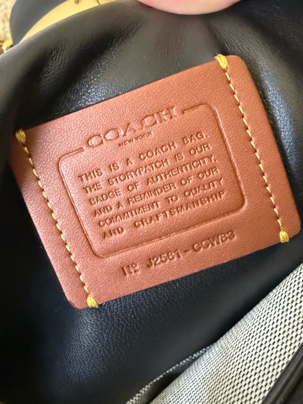 Coach Black Quilted Soft Tabby 26 in Black - Picture 12 of 12